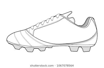 football shoes fashion vector illustration flat sketches template