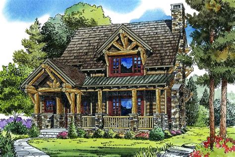 plan kn  bed rustic mountain cabin   log cabin floor plans vacation house plans
