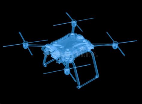 ray drone isolated  black stock illustration illustration  quad propeller