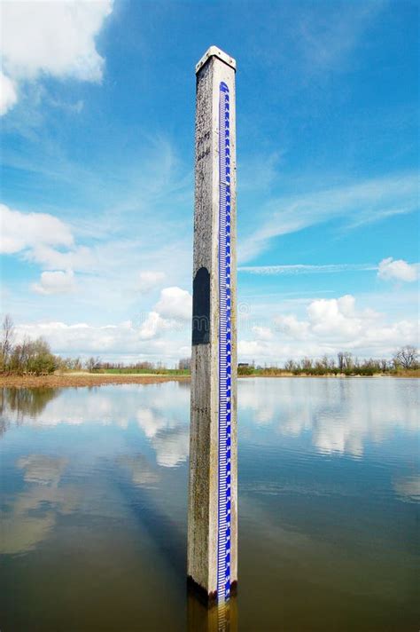 water level measurement stock image image  ecology
