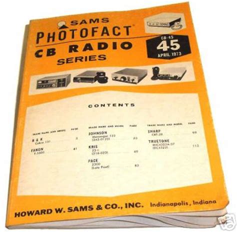 sams photofact cb  april  cb radio series