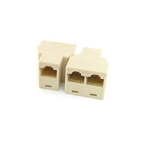 marsnaska rj splitter connector cat lan ethernet splitter adapter pc network dual