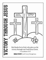Victory Coloring Bible Kids Sheet School Vbs Choose Board Camping sketch template