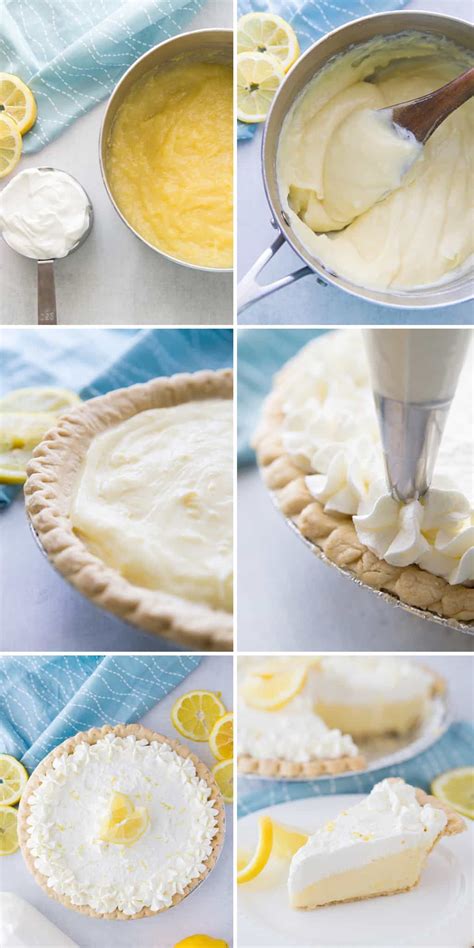 sour cream lemon pie recipe baking treat ideas make sour cream spring desserts cream pie