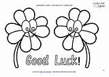 Luck Good Coloring Pages Lucky Drawing St Bear Care Charms Colouring Color Printable Sheets Leaf Goodbye Four Jeter Derek Clipartmag sketch template