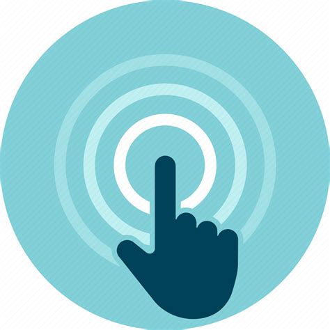 digital finger pointing tap touch icon   iconfinder