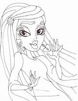 Coloring Pages Monster High Coloringkidz Vondergeist Spectra Beautiful sketch template