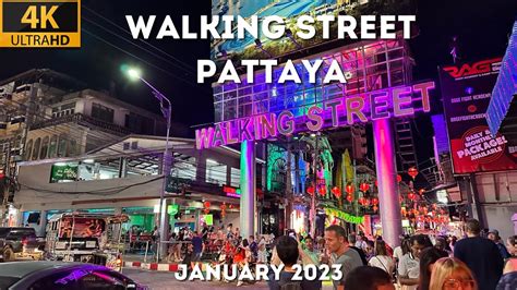 [4k] Walking Street Pattaya Thailand 2023 Nightlife Pattaya Youtube