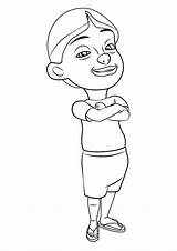 Upin Ipin Coloring Pages Mail Ros Funny sketch template
