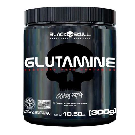 glutamina  black skull body shopping suplementos alimentares