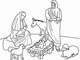 Nacimiento Cristianos Coloring Nativity Birth sketch template