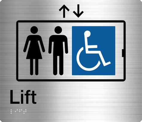 lift stainless steel braille discount safety signs  zealand
