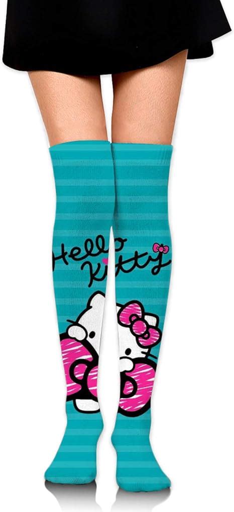 Women Long Stocking Knee High Leg Warmer Kawaii Hello Kitty