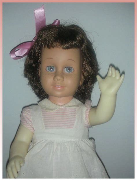 Vintage Brunette Mattel 1960s Chatty Cathy Doll Wearing Original