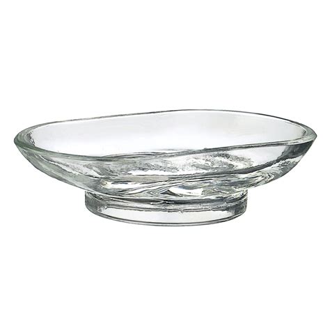 spare clear glass soap dish smedbo
