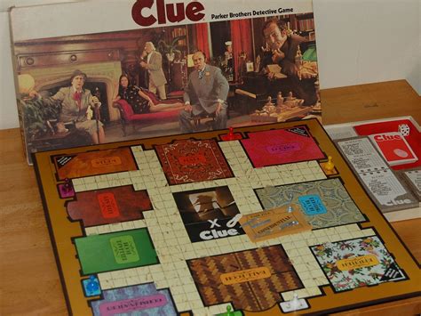 clue board game  original cards  pieces vintage etsy