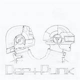 Daft Punk Croe Tekka Deviantart sketch template