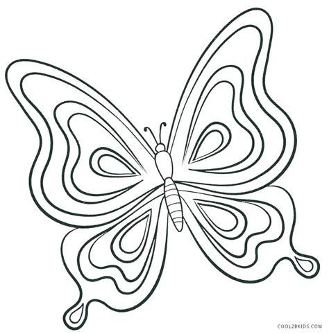 butterfly outline coloring page  getcoloringscom  printable