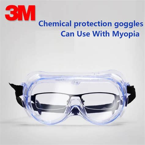 3m 1621 1621af anti fog chemical splash clear goggles safety anti fog