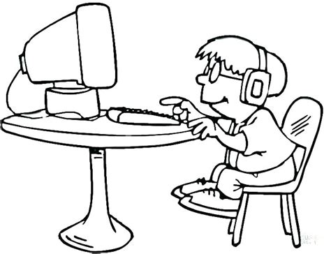 computer coloring pages  kids