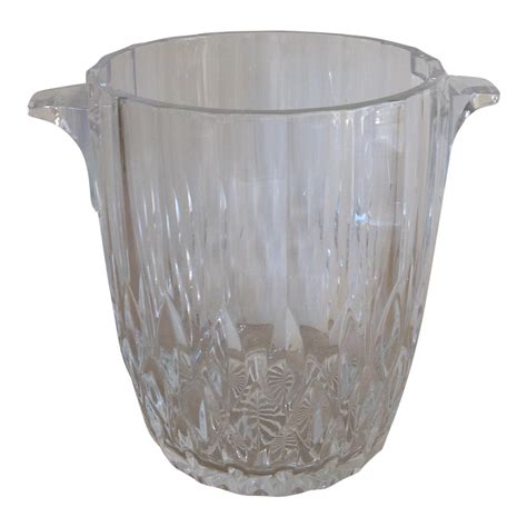 vintage crystal ice bucket chairish