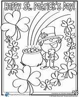 Patrick Coloring St Pages Patricks Printable Happy Kids Saint Lucky Printables Sheets Gold Charms Leprechaun Worksheets Search Crafts Color Pot sketch template