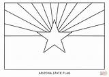 Arizona Flag Coloring State Printable Pages Template Flags Kids Kansas Sketch North American Categories sketch template