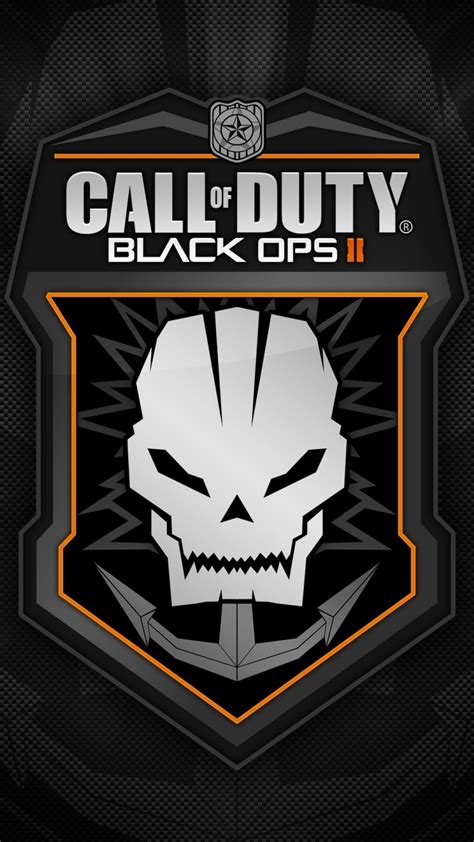 call  duty black ops  logo skull