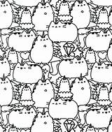 Pusheen Kolorowanki Colouring Dxf Kotka sketch template