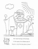 Coloring Mass Pages Catholic Parts Getcolorings Getdrawings Color sketch template