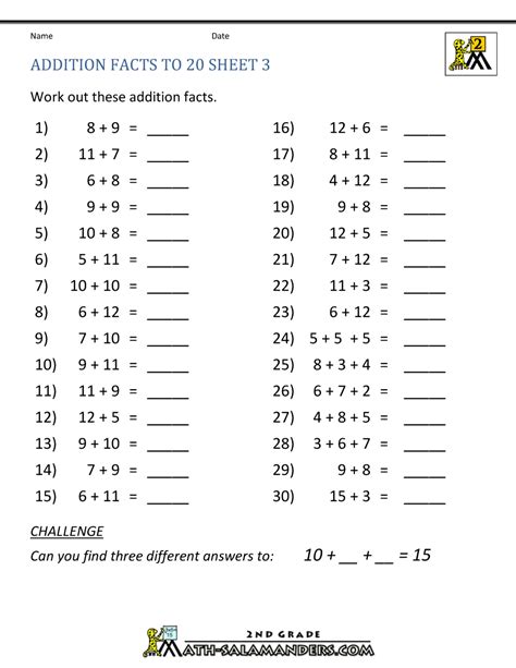 addition   worksheets