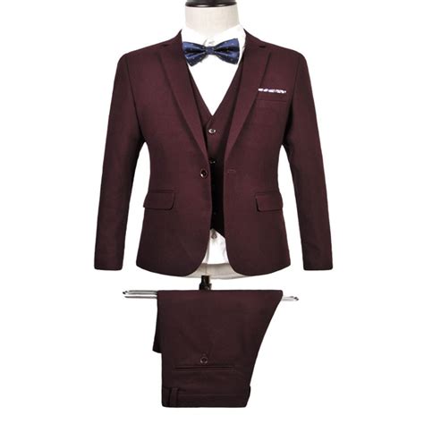 2019 new solid mens suits with pants and vest groom tuxedo dress 3