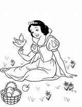 Snow Coloring Pages Princess Print sketch template