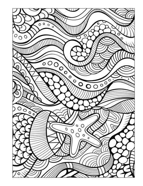 ocean coloring book  seniors men pattern coloring pages mandala