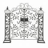 Gate Garden Metal Drawing Captivating Inch Traditional Studio Getdrawings sketch template