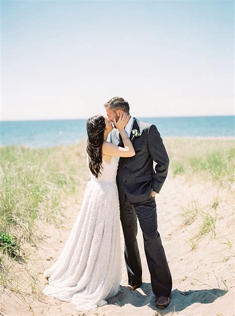 romantic coastal wedding inspiration glamour and grace