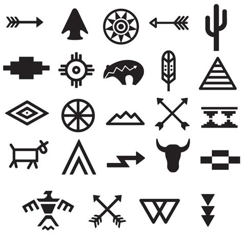 tribal symbols tattoo set  obrazy tatuaze rysunki
