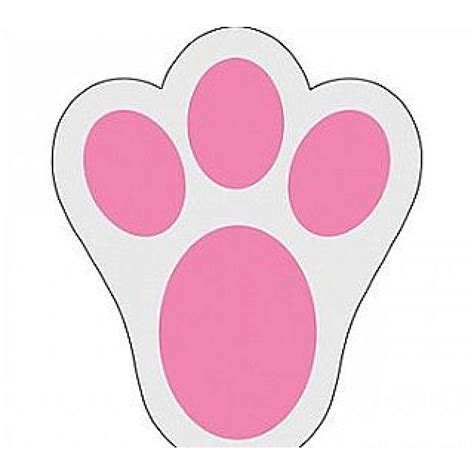 rabbit feet template  bunny footprints cliparts