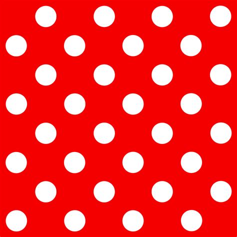 red  white polka dots pattern  clip art