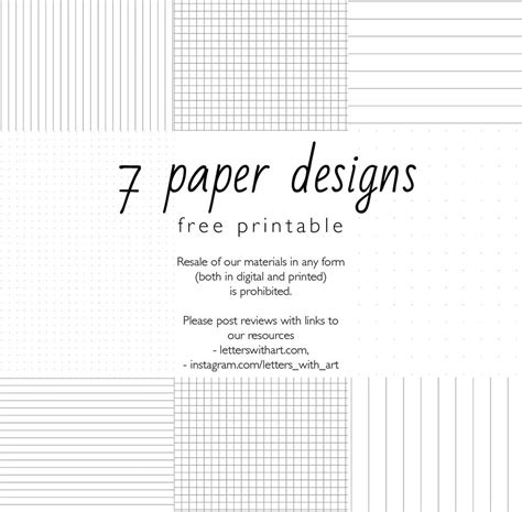 printable paper simple designes