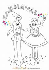 Carnaval Colombine Coloriage Pierrot sketch template