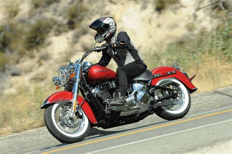 review harley reaches   younger riders  softail cruiser   globe  mail