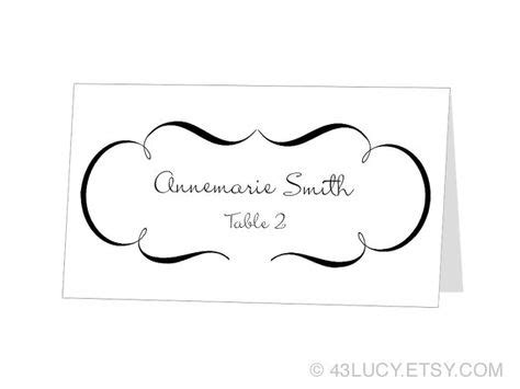 instant  avery place card template  lucy  etsy