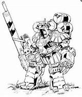Robots Battle Coloring Machine War Battletech Big Rpg Character Robot Choose Board sketch template