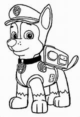 Chase Paw Patrol sketch template