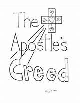 Creed Apostles Apostle Prayer Booklet sketch template