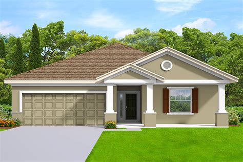 story house plan  gabled front entry ka architectural designs house plans