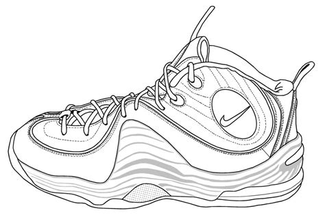nike trainers coloring pages coloring home