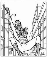 Spiderman Coloring Pages Homecoming Printable Color Getcolorings sketch template