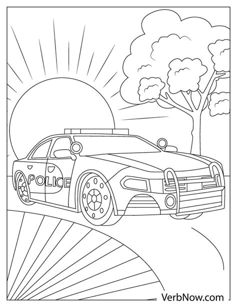 police car coloring pages book   printable